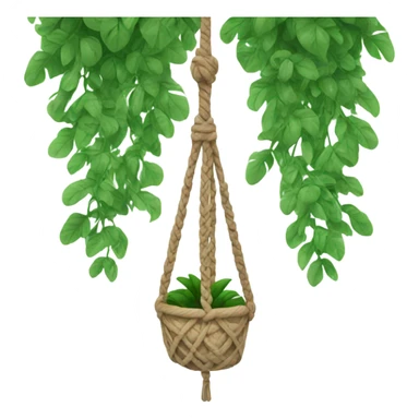 Hanging macrame plant  sticker