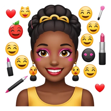 Black girl that girl emojis sticker