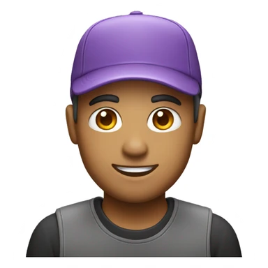 mechanic purple cap sticker