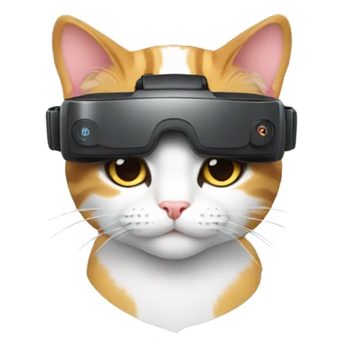 Cat with vr sticker