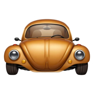 Beetle with a bowl cut sticker