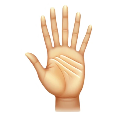  -- ethereal glowing hand palm lines-- 5 fingers reading palm - the act of palm reading practice 
 sticker