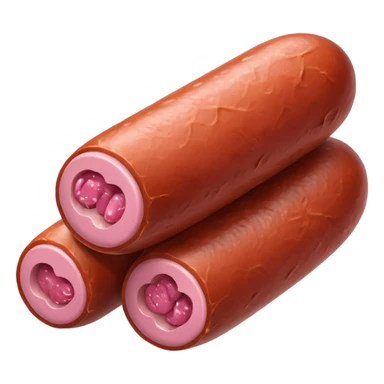 pink pills in sausage sticker