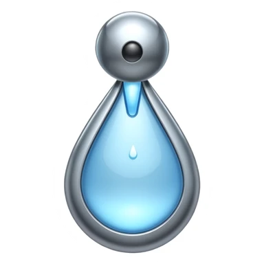 water Drop robot sticker