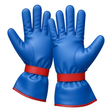 One Hand glove in blue (#00A3E0) and red (#F9423A)  sticker