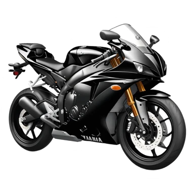 black yamaha r1 motorcycle sticker