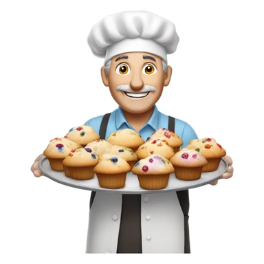 Muffin man sticker