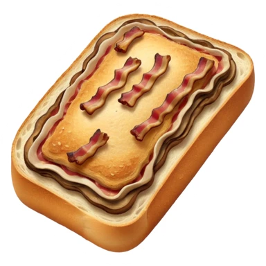 Bacon, mushroom sourdough sticker