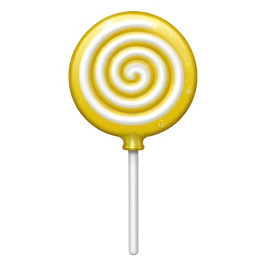 glitter toxic white lollypop 
 sticker