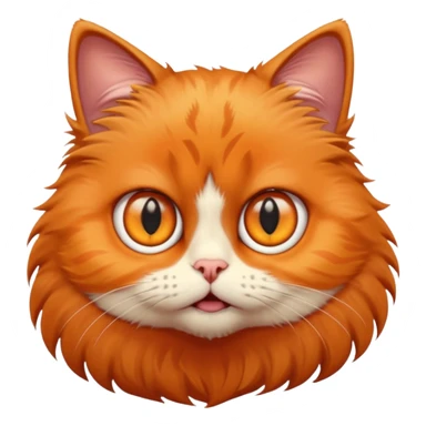 very scared cat sticker