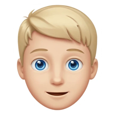 blue Boy happy sticker