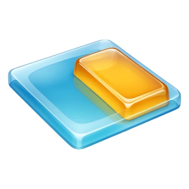 A leaf of gelatine sticker