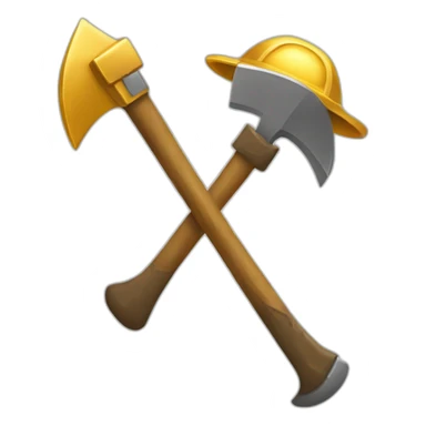 gold miner pickaxe sticker