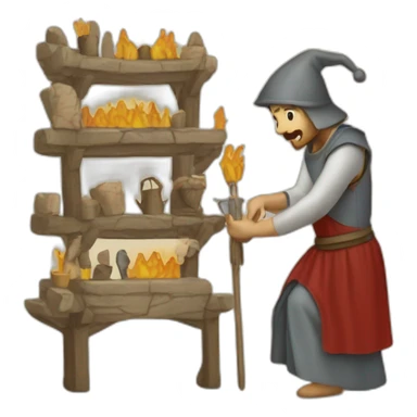 medieval Festival Organizer in action, organizing sticker