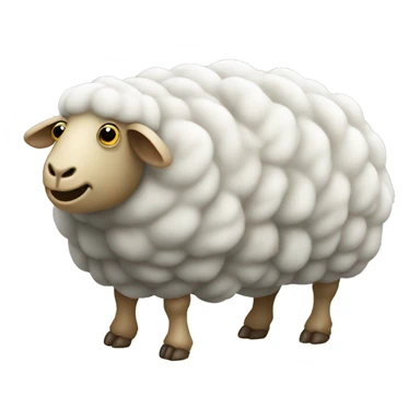 a sheep masquerading as a tardigrade sticker