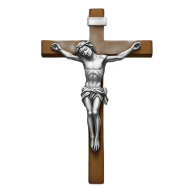 Crucifixo de prata sticker
