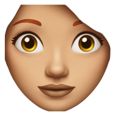 Red hair woman with long lashes sticker