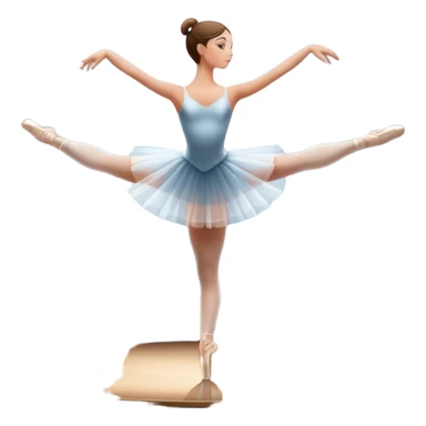 Icon for Ballet: a theater stage with silhouette of a ballerina in an elegant pose, surrounded by spotlight and stage lights. The icon should convey the grace and beauty of ballet, with focus on the dancer and the dramatic lighting. Transparent background. sticker