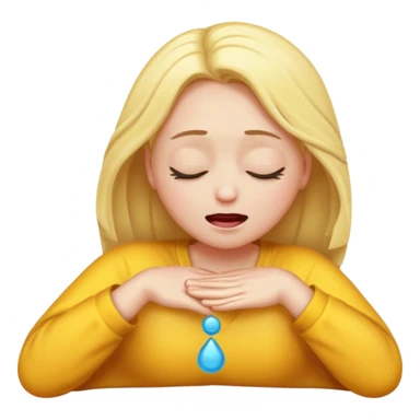 Create an emoji dramatically fainting sticker