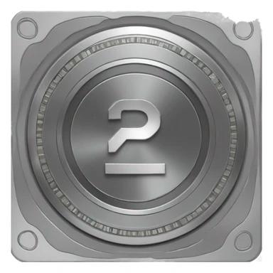 a coin with a graphics card sticker