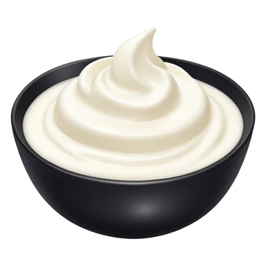 Black bowl yogurt  sticker