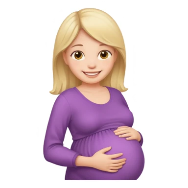 Pregnant girl sticker