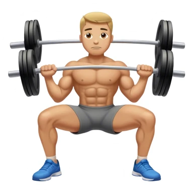 man weighted glute bridges sticker