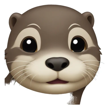 Otter kiss sticker