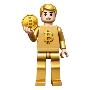 lego homme bitcoin sticker