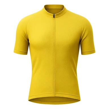 yellow cycling jersey, realistic fabric texture sticker