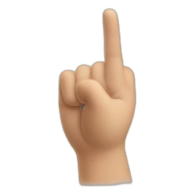 Index finger pointing left sticker