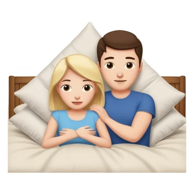 Me and my girlfriend making a pillow fort sticker