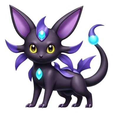Shiny Dark Noibat-Espeon-Umbreon-Nidorino-fusion-hybrid full body sticker