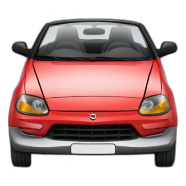 Opel Tigra rojo descapotable sticker