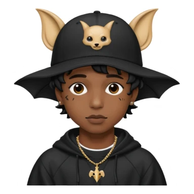 Bonnet de chauve-souris de playboi cartier  sticker