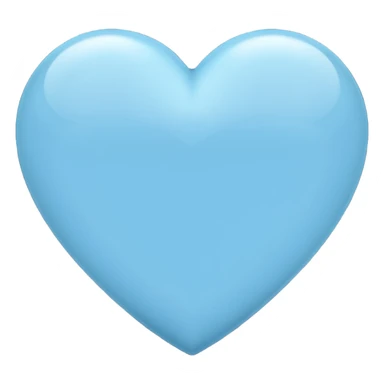 light blue heart sticker