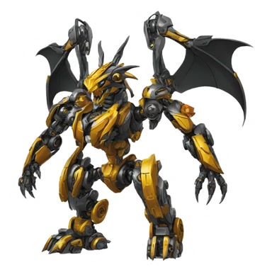Mechanical Pokémon-dragon-Bionicle-Mecha full body sticker