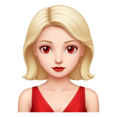 white conservative woman in red dress sticker