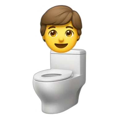 Françoi aulande sur des toilettes sticker