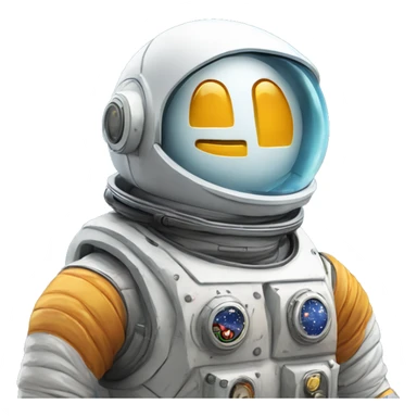 small bitcoin robot moon profit astronaut sticker