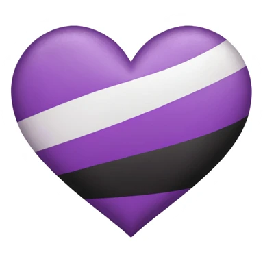 asexual pride flag heart sticker