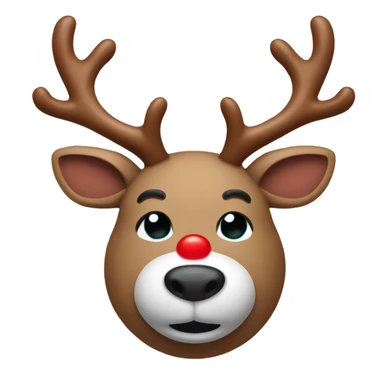rudolph red nose reindeer  sticker