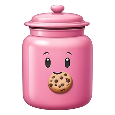 empty pink cookie jar sticker