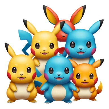 pokemnans being nice to each other sticker