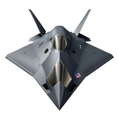 F-117 Nighthawk - Lockheed Martin (Stealth Grey) sticker