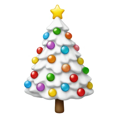 White Christmas tree with lollipops  sticker