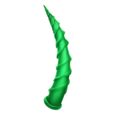 green unicorn horn sticker