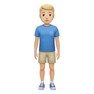 white man standing full body sticker