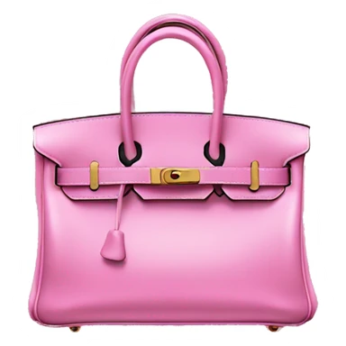 Pink Hermes birkin bag sticker