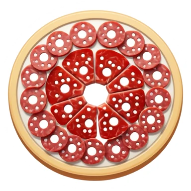 salami, simple and clear depiction sticker